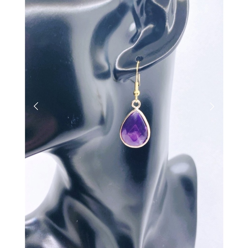 Amethyst Crystal Earrings
